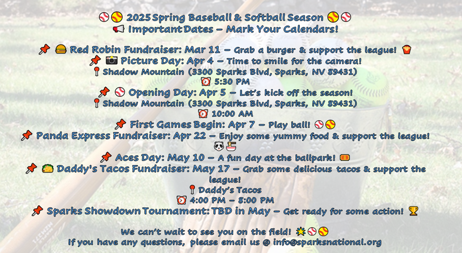 Important Dates